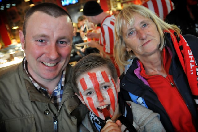 Mick, Harvey and Lorna White were at the Stadium of Light to watch Sunderland play Manchester City in the Football League Cup Final.