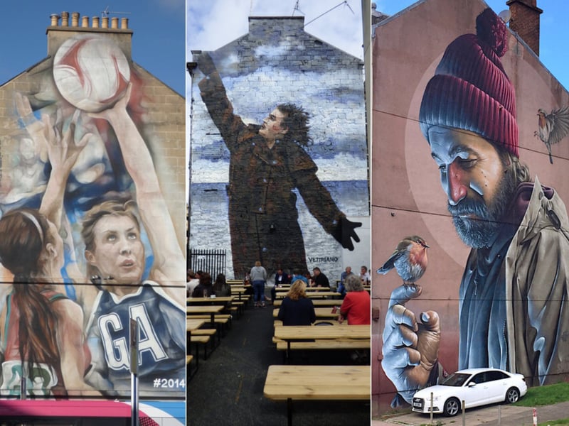 Glasgow is a city which benefits from incredible street art. Visitors can enjoy a self-guided tour through the city centre where they will find large-scale murals, painted by local artists, that have brought many vacant Glaswegian buildings back to life as they are ignited by a palette of vivid colours. Some feature famous people like Billy Connolly.