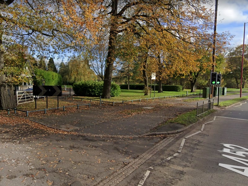 Pype Hayes Park - covering more than 100 acres - shows up blue on the heat map meaning it is significantly cooler than the city centre. It appears to be 2.37 to 2.76 degrees cooler. (Photo - Google Maps)