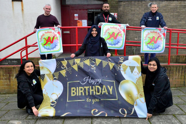 Young Asian Voices members celebrated the group's 25th anniversary with a new banner in 2021.
The group is based at the centre.