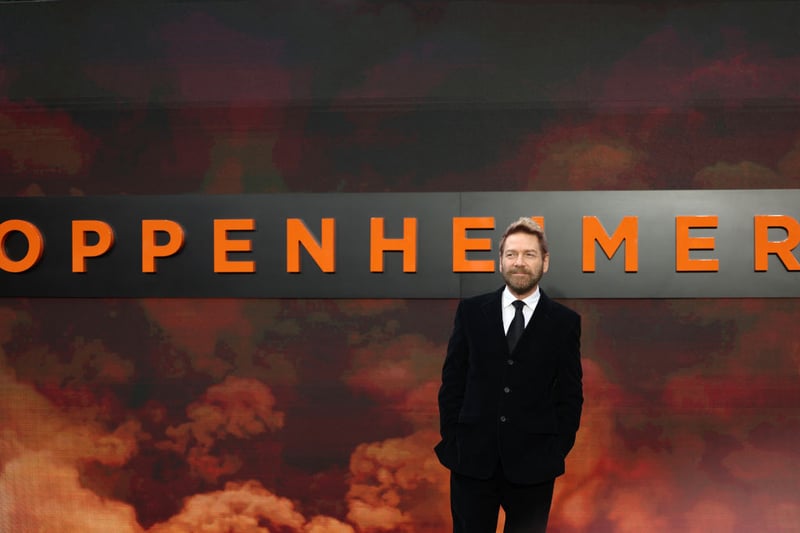 The Oscar nominated Kenneth Brannagh arrives at the Oppenheimer premiere.