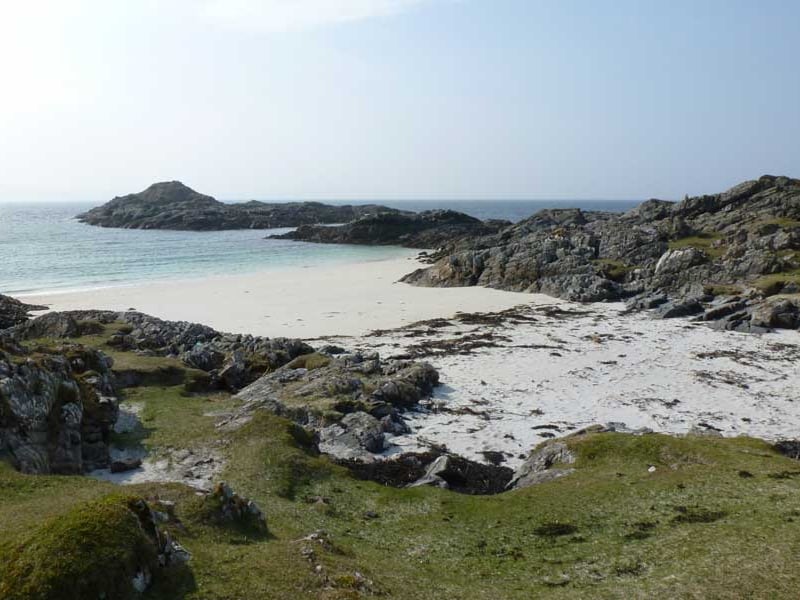 Rhu Point beach is described as a ‘secret beach’ as it’s only accessible on foot or via small boat. It has everything you could ever want in a beach, peace and tranquility, and near untouched white sand and blue seas.