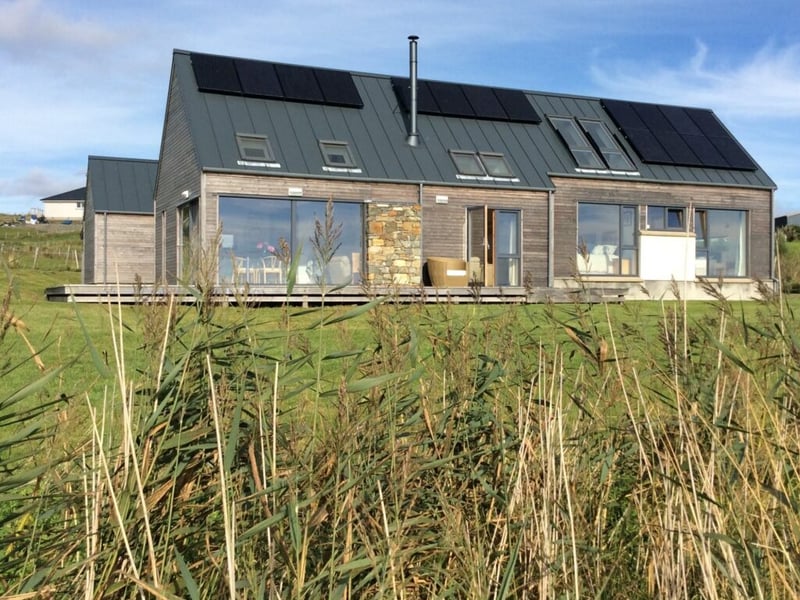 The house is beautifully positioned on the east coast of the Isle of Lewis in the Outer Hebrides.