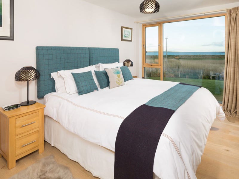 There are two large and lovely south-facing bedrooms to choose from.