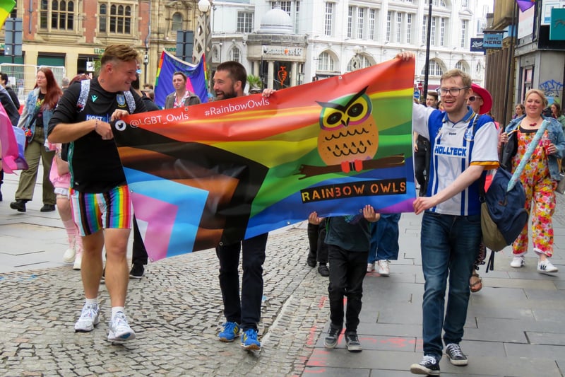 The Rainbow Owls are Sheffield's newest LGBTQ+ supporters club. (Photo courtesy of @steelcitysnaps)