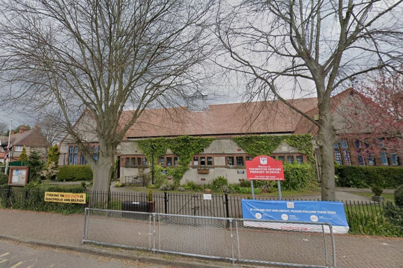 Thornton Hough is the fifth highest rated primary school in Merseyside. It has 182 pupils and a score of 333. It has a national rank of 209th.