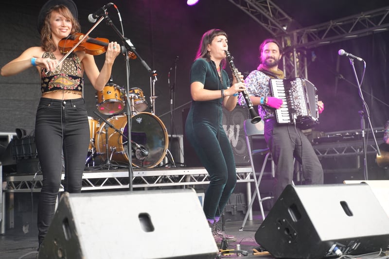 Opa Rosa brought their Balkan-influenced music to Queen Square.
