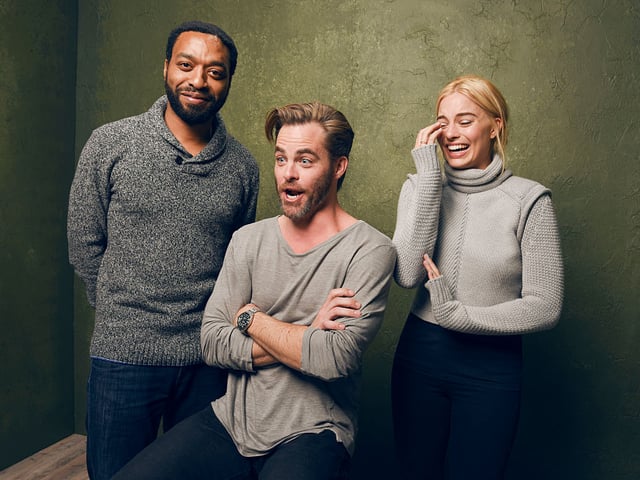 Robbie stars as "the last woman on Earth" in Z For Zachariah which begins when a disaster that wipes out most of civilisation and sees a scientist (Chiwetel Ejiofor) and a miner (Chris Pine) compete for her love.