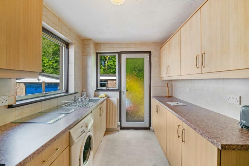 The kitchen opens up in to the rear garden of the property.