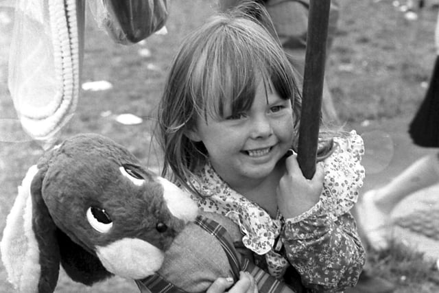 Joanne Thompson, 5, was with Sunderland Westenders Juvenile Jazz Band at the Ford Estate Carnival in 1979.
Looks like she had a great time.