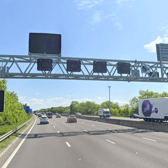 M1 gantries in Sheffield say the 60mph limit is 'for air quality'