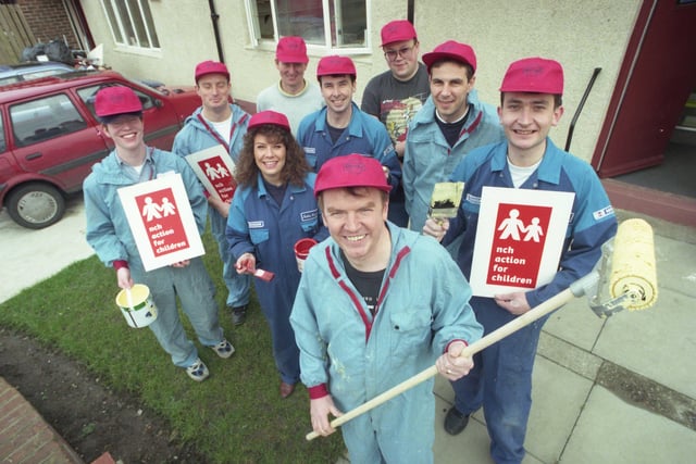 Nissan workers helped to brighten up the NCH Action for Children centre in Seaham in 1998.