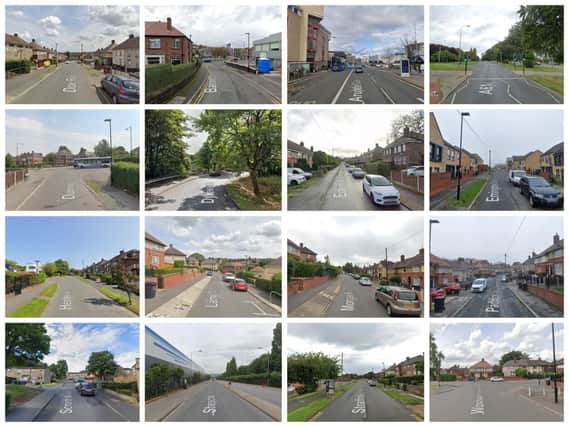 The 16 streets pictured here are the worst hit by arsonists and vandals 