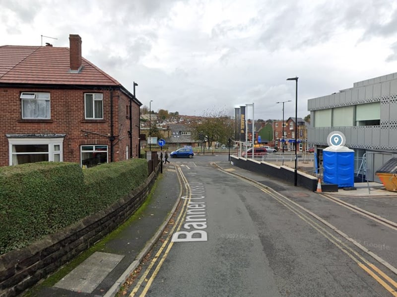 The joint-highest number of reports of criminal damage and arson in Sheffield in May 2023 were made in connection with incidents that took place on or near Banner Cross Drive, Banner Cross, with 4