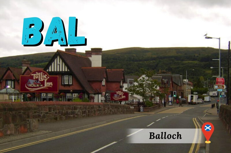 From the regal Balmoral to the remote Balnakeil, the term Bal from the Gaelic “Baile” denotes a town or village. Above, we see Balloch village which combines “Baile” and “Loch” making it the “village by the Loch” as it rests nearby the famous Loch Lomond.