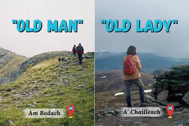 So far, Gaelic nomenclature seems very literal e.g., “big mountain”. However, affectionate names exist too. For example, “Am Bodach” mountain comes from “An Bodach” which is literally “The Old Man”. Maybe because it overlooks a community just as an old man is expected to overlook his own. We also have “A' Chailleach” which is “the old woman” - the term appears in Scots Mythology as well.