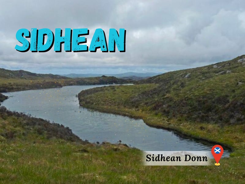Speaking of Mythology, watch out for Sidhean or “Sìthean”. These are fairy dwellings. It comes from Sìth (pronounced like the English “she”) which means Fairy. It may sound charming but in Scottish folklore many fairies are described as murderous. Above, we see “donn” which denotes the colour brown i.e., the brown fairy dwelling.
