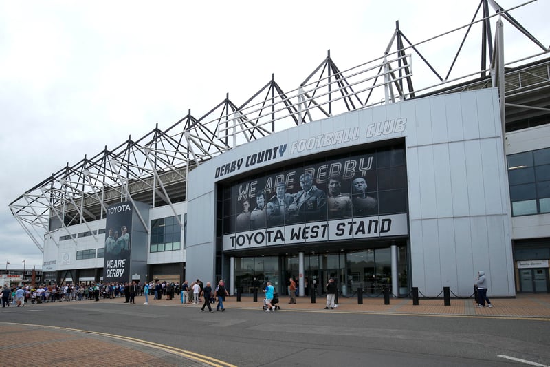 The cheapest season ticket at Derby County is £330 with the most expensive at £468.