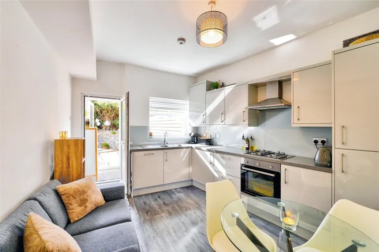 This bright kitchen/diner is found to the rear of the property, providing access to the garden.