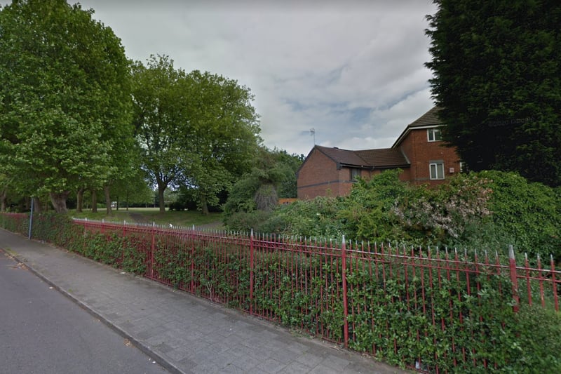 Moving outwards, the city park such as Kingston Hill Local Park in Bordesley, appears lighter. It is 0.788 degrees cooler than Smithfield. (Photo - Google Maps)