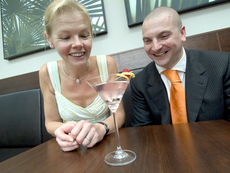 Director of catering Robert Craggs, and Julie Benz, of Green & Benz jewellery, launch the UK's most expensive cocktail at the Macdonald St. Paul's Hotel Sheffield. Photo: Diva pr