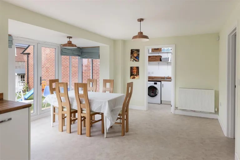 The dining area with French doors to rear garden. Picture by Monroe Estate Agents