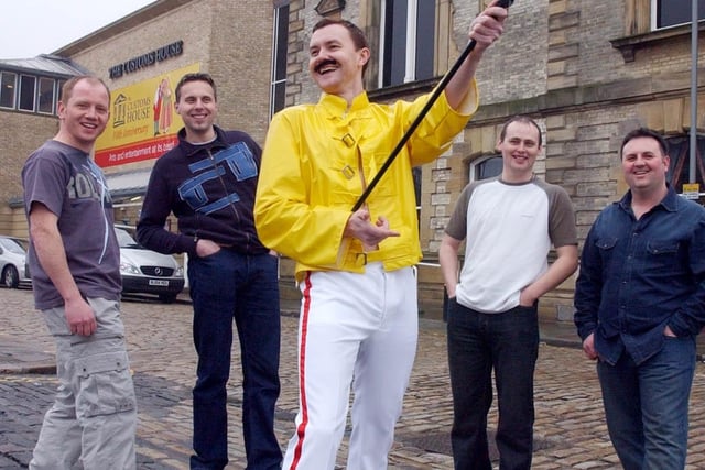 Gary Binns was dressed as Freddie Mercury for a fundraising night in aid of Grace House Hospice in Sunderland in 2005.
The event was held at the Customs House in South Shields.