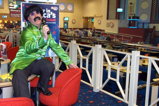 David Linley dressed as Ringo Starr for a talent contest at Mecca Bingo in 2010.