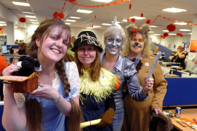 Sunderland City Council staff dressed as characters from the Wizard of Oz on Comic Relief Day 10 years ago.
Pictured, left to right; Elizabeth Stule, Anne Loadman, Kathryn Stule and Christine Brace.