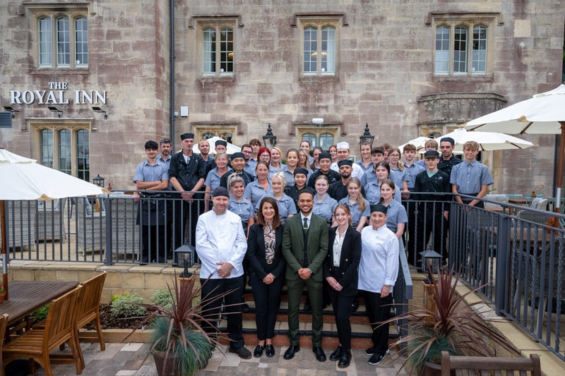 The new team at The Royal Inn get ready to welcome guests at the new-look pub and hotel.