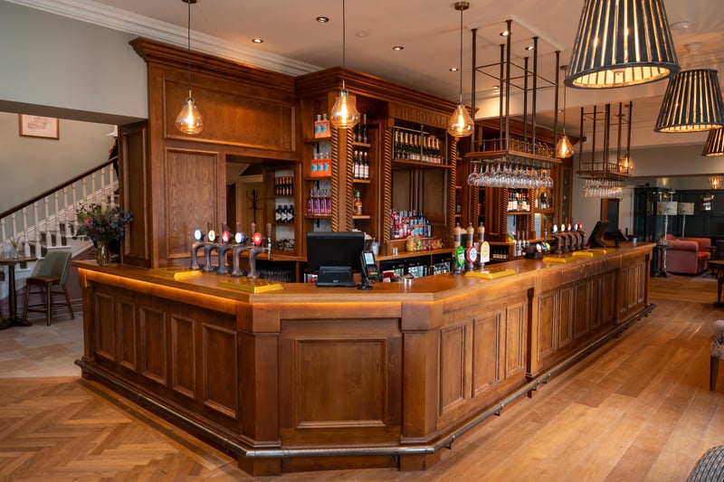 The stylish new bar at The Royal Inn retains plenty of its original character too.