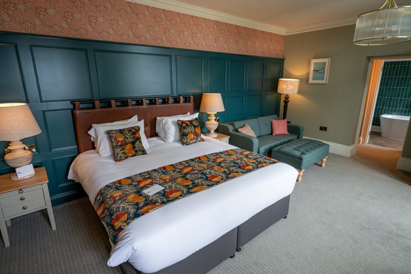 One of the new bedrooms at The Royal Inn, which has amazing sea views