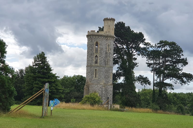 A vast field adorned with some art pieces by local artists, a playing area and picnic tables for visitors to enjoy, a tower is at the centre of the field. On a dry day, it is the perfect spot to lay a picnic blanket.