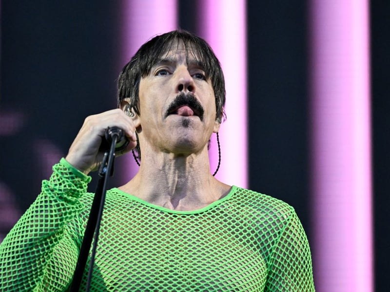 Anthony Kiedis and co. smashed out Orange Claw Hammer, a Captain Beefheart and His Magic Band cover - their second of the evening.