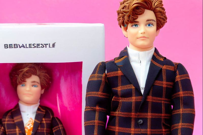 Lewis Capaldi as a Ken doll - we’re not sure we’d see the singer wearing a strange plaid blazer in real life, but he’s slaying regardless.