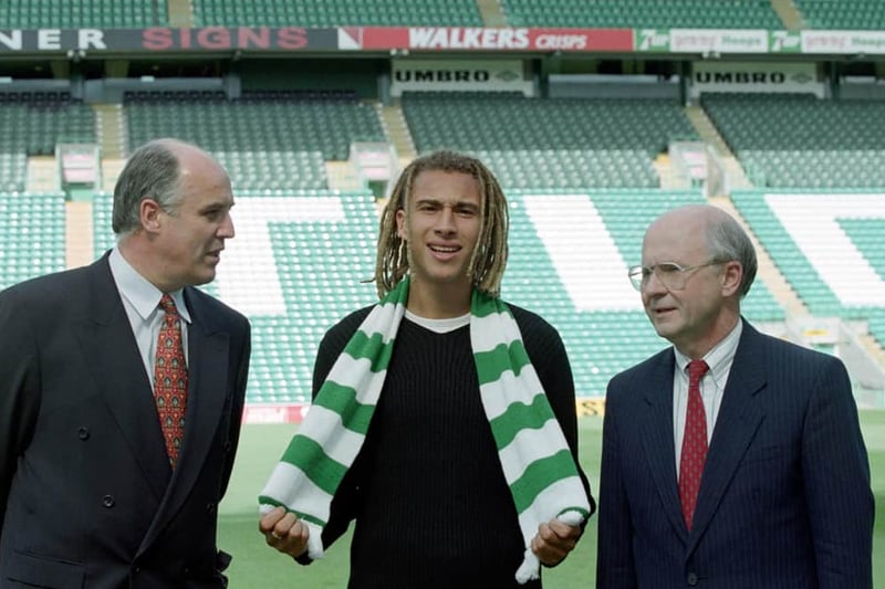 Henrik Larsson arrived at Parkhead in July 1997 without too much hysteria at a time when manager Wim Jansen was desperately searching for a talisman. A bargain transfer fee of £650,000 was eventually agreed following a contract dispute with Feyenoord.