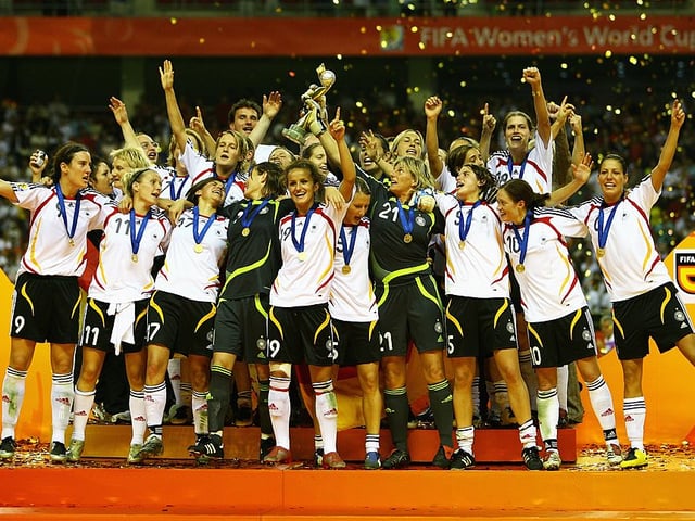Germany are next on the list after dominating the World Cup in the 00s. They first won the Women's World Cup in 2003 by defeating Sweden 2-1 after extra time then doubled up four years later by defeating Brazil 2-0.