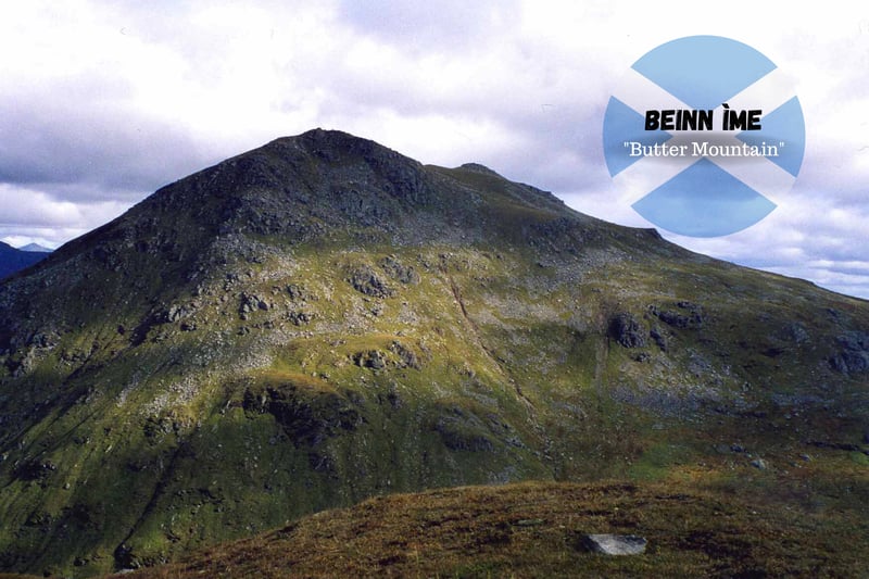Connected to Beinn Narnain, this munro is the highest of the peaks in the Arrochar Alps of Argyll. Beinn Ime stands at 1,011 metres.