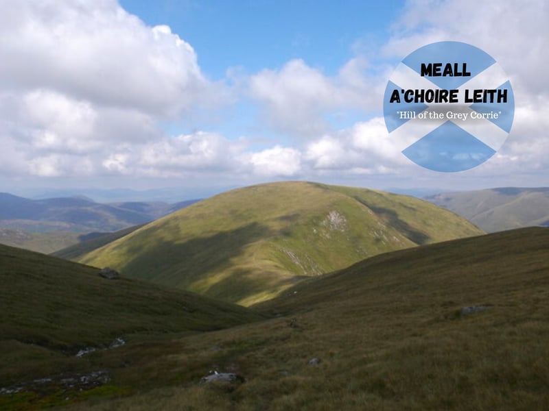 These two Munros can be found on the westward end of the Ben Lawers ridge. Meall a'Choire Leith stands at 926 metres tall while Meall Corranaich boasts a height of 1069 metres.