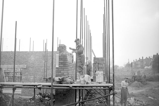 Thornhill Comprehensive School, being built at a cost of more than £530,000 in 1964.