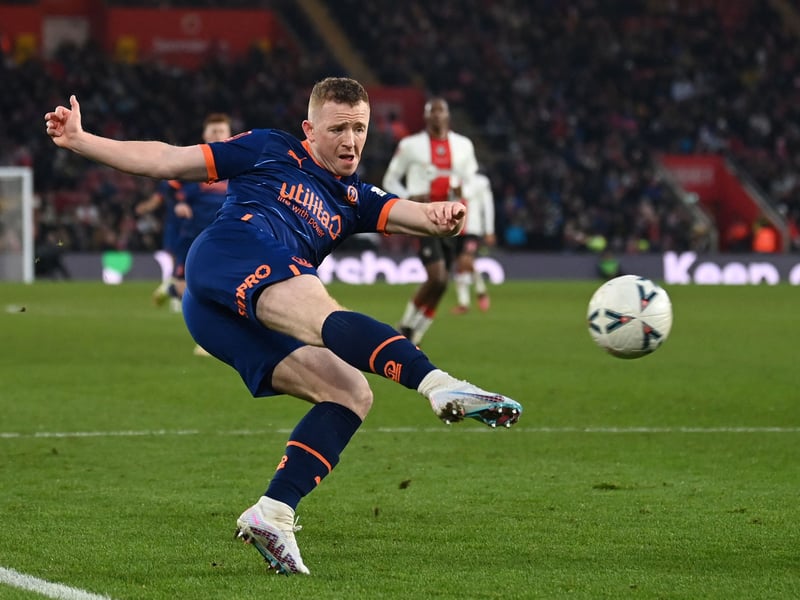 The Northern Ireland international scored a brace against the Brewers.