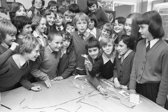 A 5-day trip to France was on the way for these pupils from St Mary's School in 1978.
The excited children even made their own map so they could plot their route.