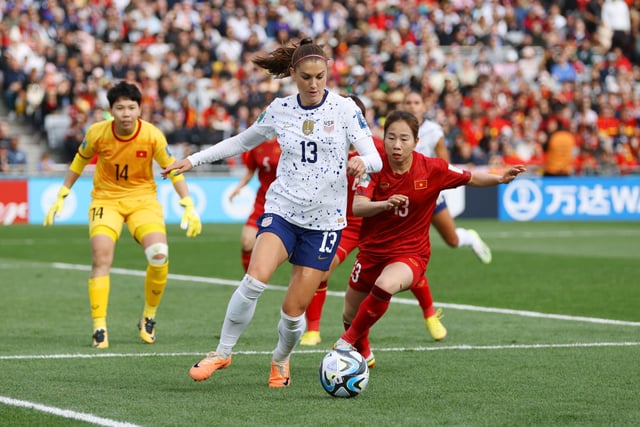 One of the most famous women's footballers over the last decade, USA striker Alex Morgan sits top of the pile.