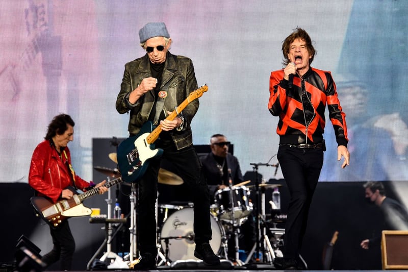 The Rolling Stones performing during The Rolling Stones sixty years on concert at Anfield on June 09, 2022 in Liverpool, England. (Photo by Andrew Powell/Liverpool FC via Getty Images)