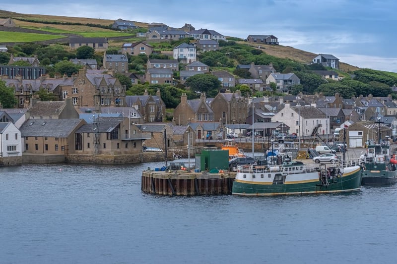 A total of 75 per cent of residents of the Orkney Islands, including the town of Stromness, are also overweight.