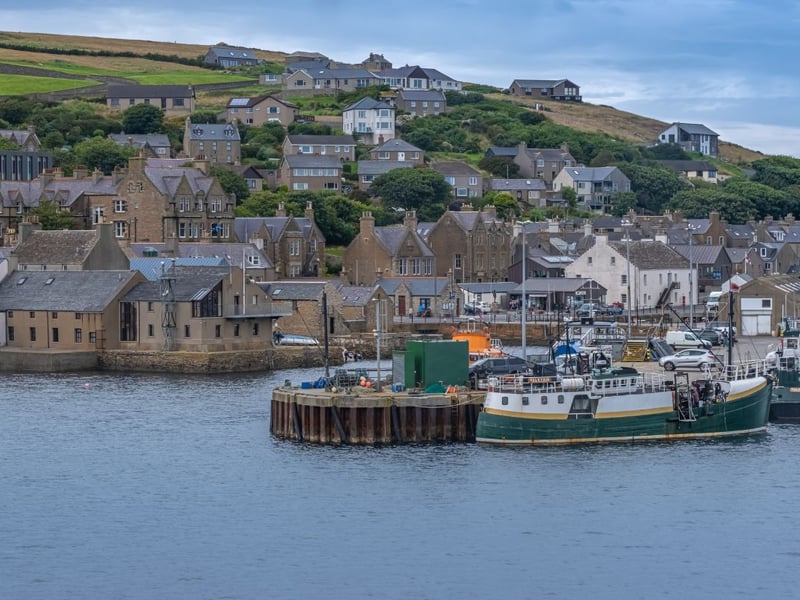 A total of 75 per cent of residents of the Orkney Islands, including the town of Stromness, are also overweight.