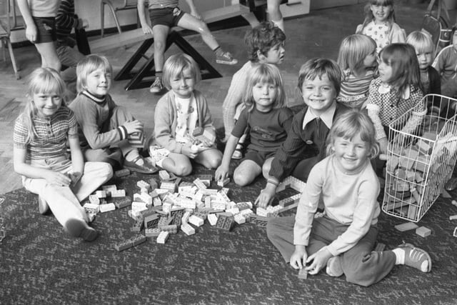 Plenty of happy faces at the Pallion play scheme in August 1977.