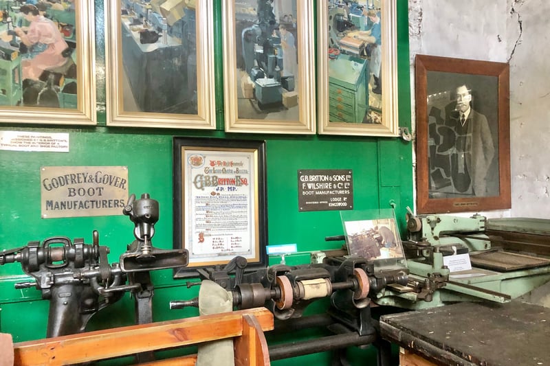 Kingswood was famous for its boot manufacturers and there are several original machines on display at the museum.