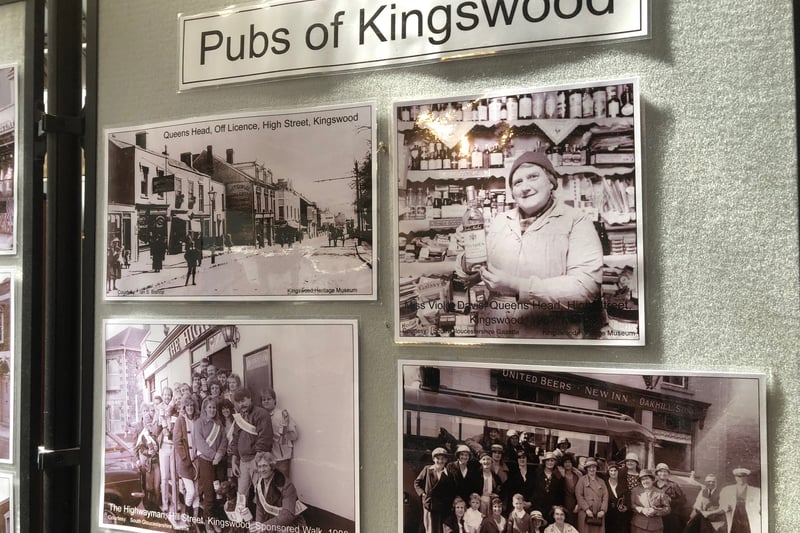 Many of the old Kingswood pubs are long gone but this display has several photos of long lost inns.