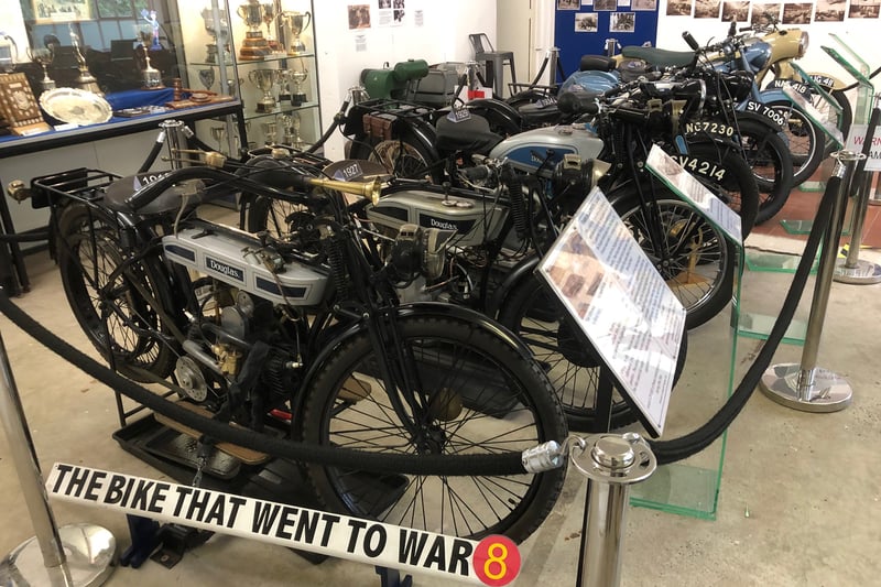 Douglas was a world-famous motorcycle manufacturer based in Kingswood and the museum has a large range of rare bikes and memorabilia from 1907 to 1957.